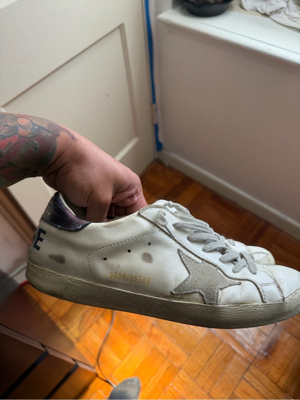 Golden Goose White SuperStar Men’s Sneakers Size 44